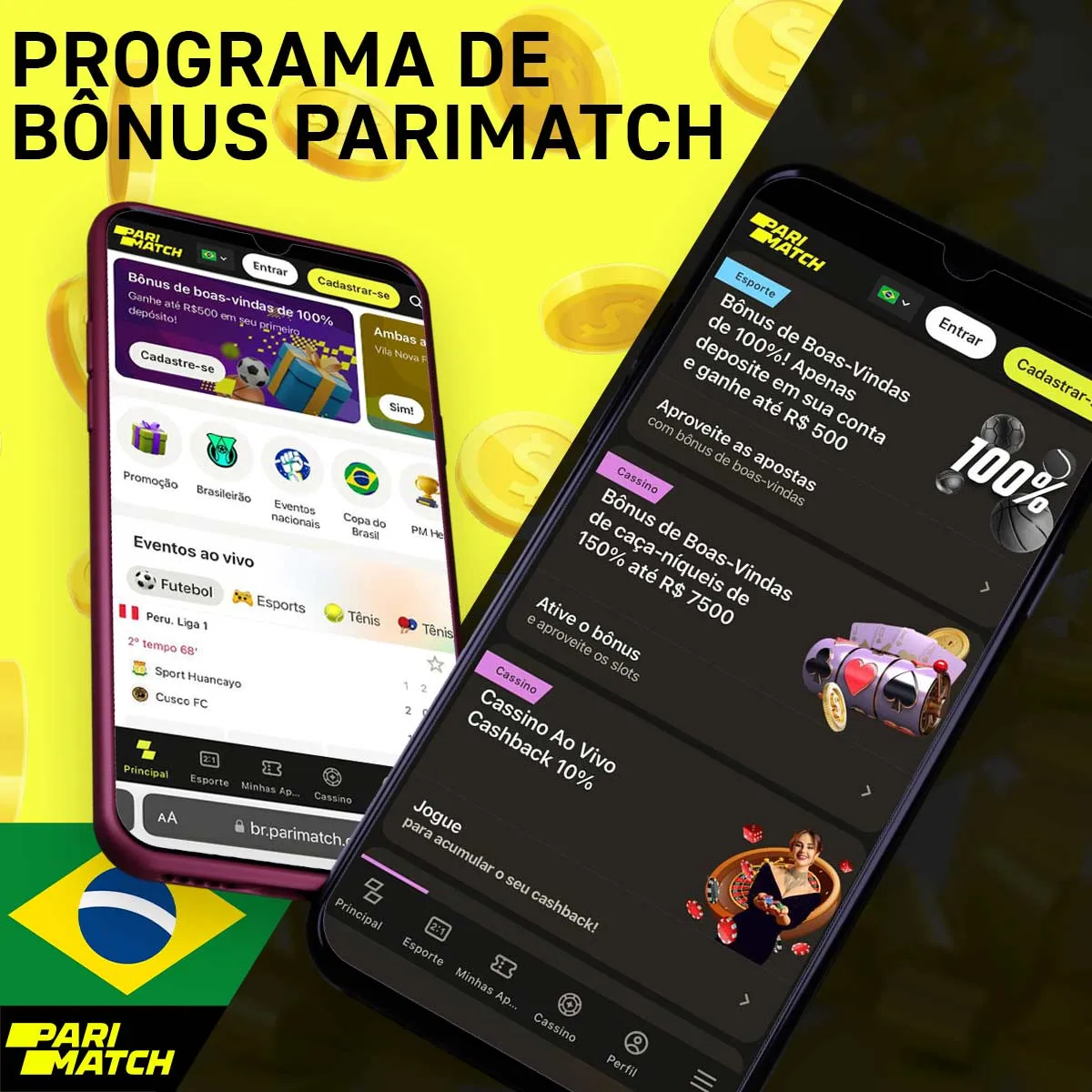 Programa de bônus e promoções da casa de apostas Parimatch no Brasil