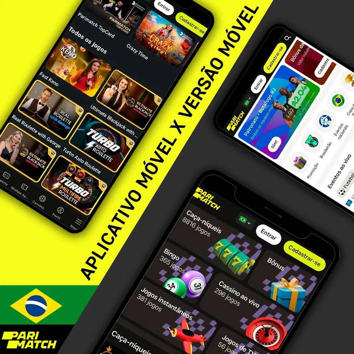 Principais características do aplicativo móvel e da versão móvel da casa de apostas Parimatch no Brasil