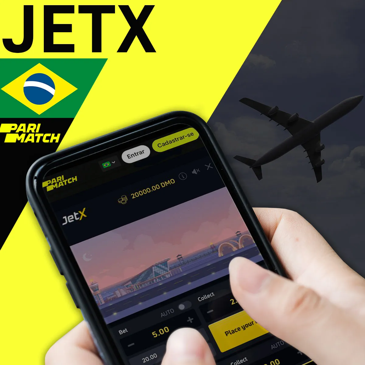 Popular jogo de cassino JetX na casa de apostas Parimatch no Brasil