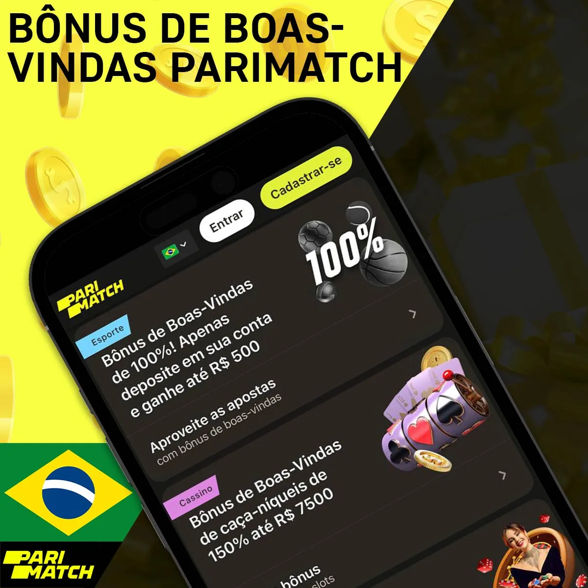 Programa de bônus para novos usuários da casa de apostas Parimatch no Brasil