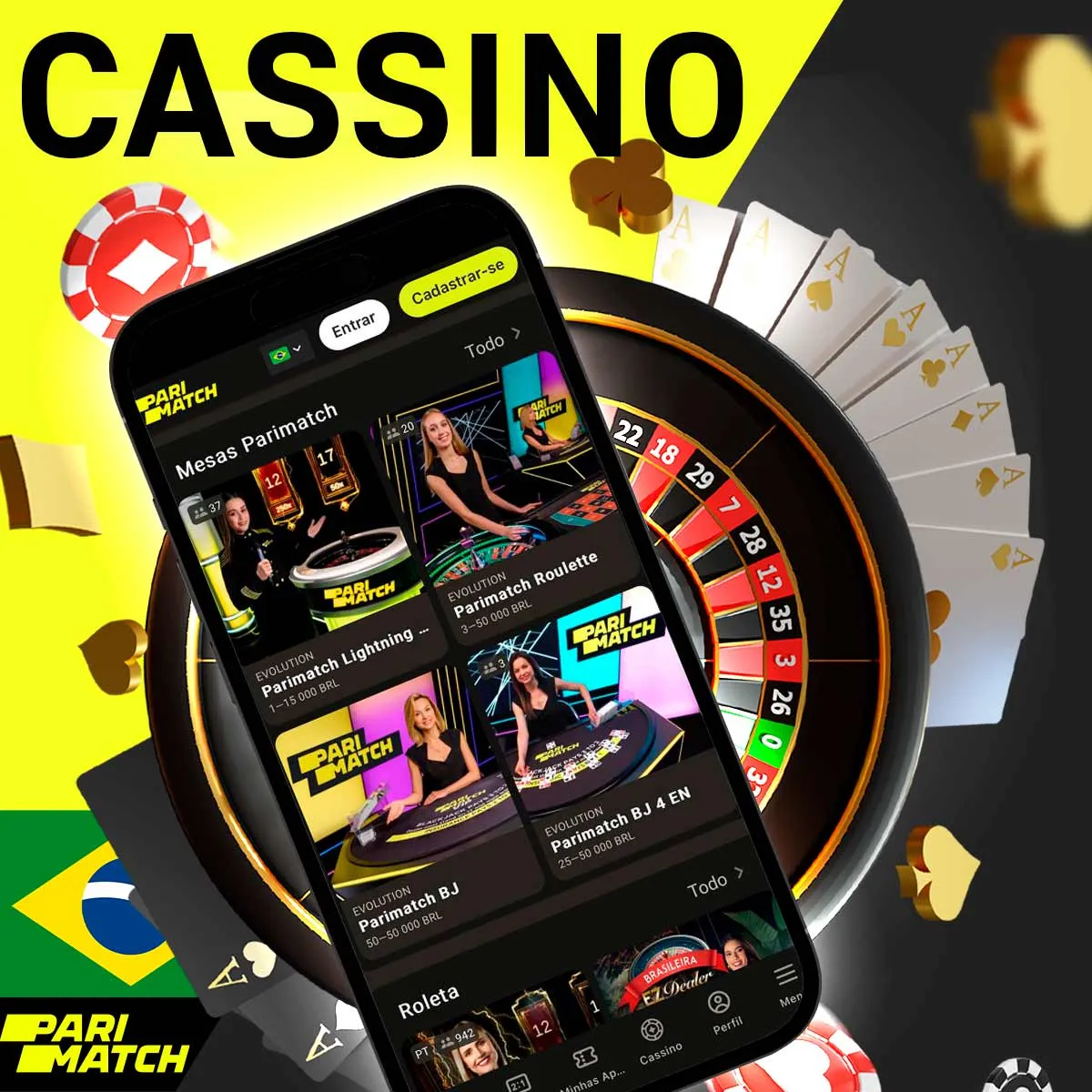 Enorme seleção de jogos de cassino na casa de apostas Parimatch no Brasil