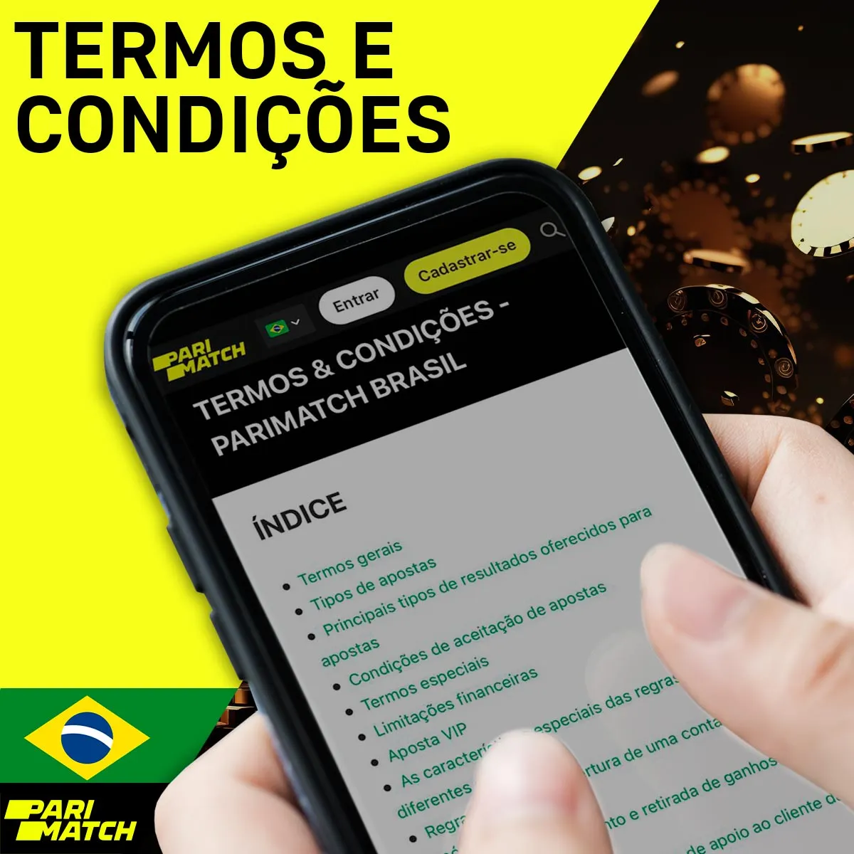 Requisitos para obter um bônus na casa de apostas Parimatch no Brasil