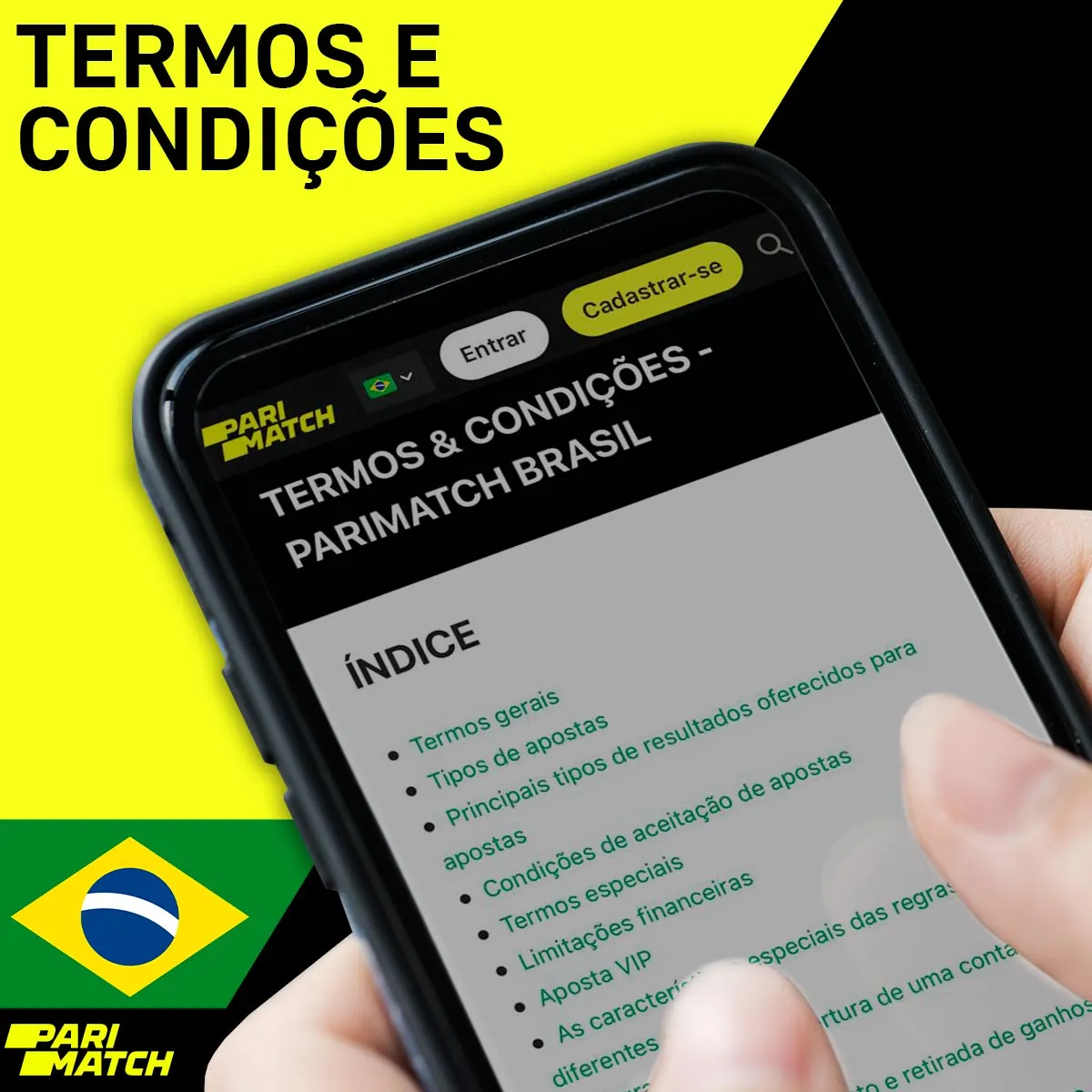 Condições e requisitos da casa de apostas Parimatch no Brasil