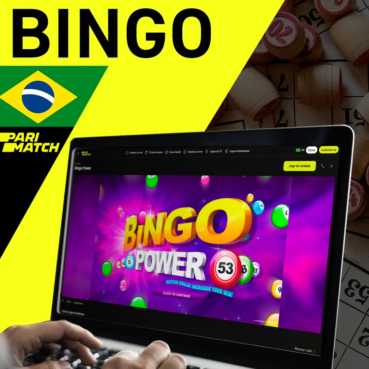 Bingo de cassino na casa de apostas Parimatch no Brasil