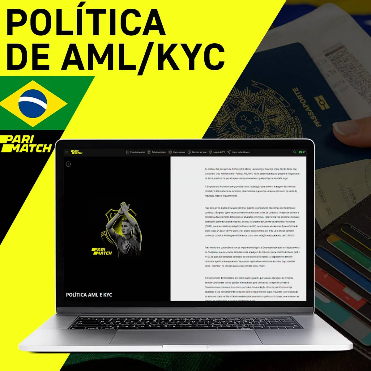 Política de AML/KYC da casa de apostas Parimatch no Brasil