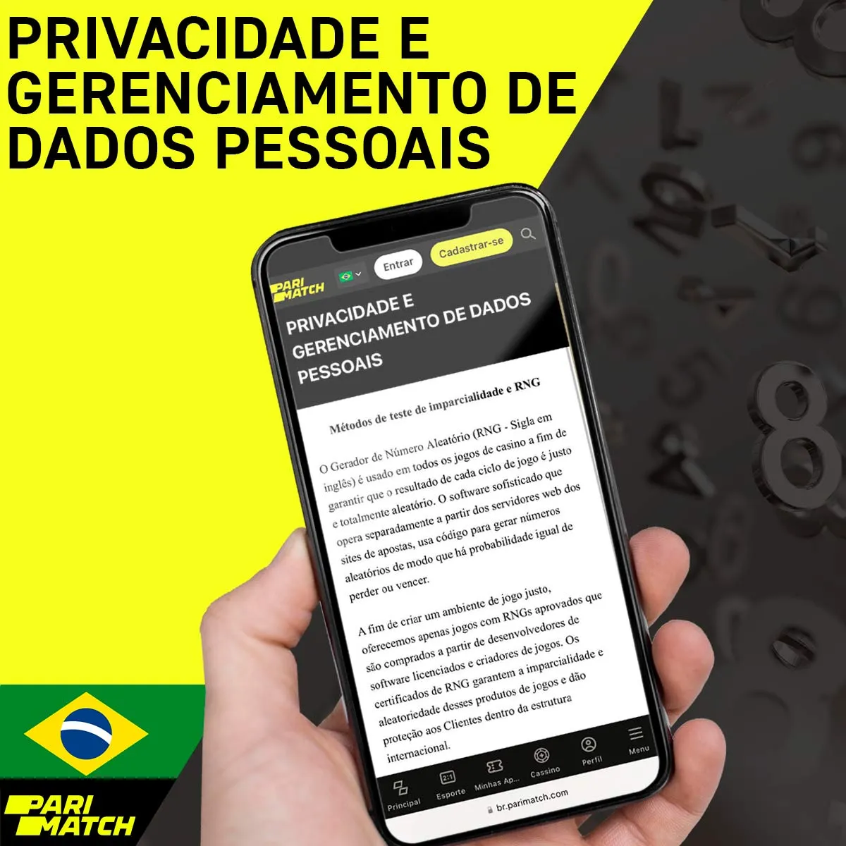 Privacidade e gestão de dados pessoais na empresa de apostas Parimatch no Brasil